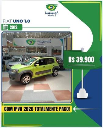 FIAT UNO 1.0 EVO WAY 8V FLEX 4P MANUAL